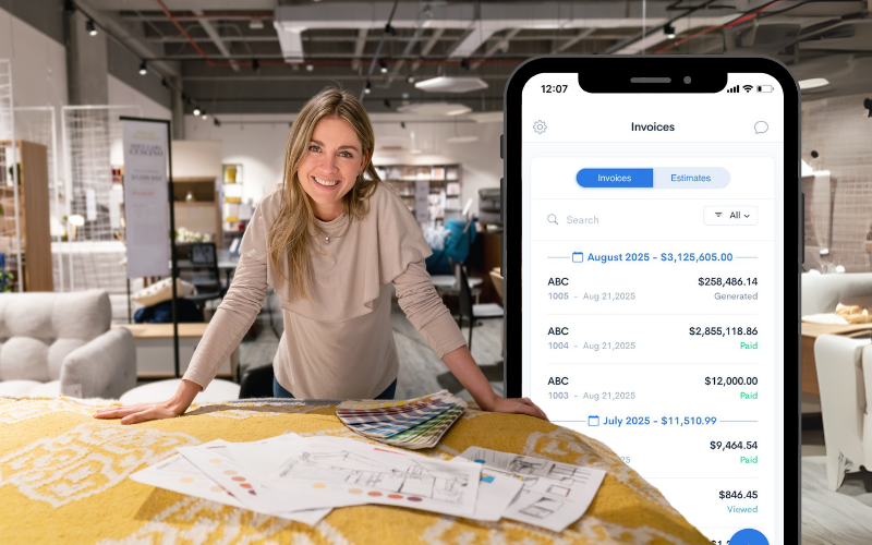 Interior Designers Invoice App