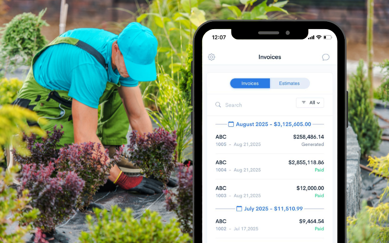 Landscaping Invoice App