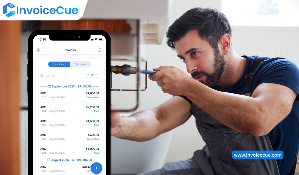 Plumbing business is not only limited to fixing leaks and installing pipes; you have to manage jobs and payments and be able to send the correct invoice to your customer on time. This is where a plumbing invoice app comes in handy. Newer invoicing solutions save plumbers time on billing, eliminate paperwork, and help businesses receive payment sooner all over the US. This guide is to help you discover how to revamp your plumbing practice with an invoice app, which features you should lobby for, and why going digital is the best decision if you want to grow. Why Plumbers Need a Plumbing Invoice App Today? Plumbers are always on the go—responding to emergencies, working at multiple jobs, and trying to fulfill customer needs. Billers using traditional methods such as handwritten invoices or handwritten notes on a spreadsheet experience significant delays/errors in executing bills. With a professional plumbing invoice app, plumbers can: Create invoices instantly on-site. Send bills digitally to customers. Track payments in real time. Keep it all organized with no administrative overhead. Invoicing quicker allows other tradesmen, such as plumbers, to make sure cash flow is kept running and reduce the time spent on chasing unpaid bills. How Plumbing Invoicing Software Makes Daily Tasks Easier? New generic billing tools do not meet plumbing business needs. Plumbing invoicing software accurately handles all charges related to labor, parts, service calls, and applicable taxes. Key Advantages: Services and materials must be clearly broken down. Faster invoice creation Reduced billing errors Professional, branded invoices However, plumbing-specific invoicing tools help plumbers spend more time with jobs and less time on paperwork. Plumber Billing App: Built for Busy Professionals A good quality plumber billing app provides the freedom of handling the billing on the go without any fuss. Whether you are completing a job or in between service calls, everything you need is instantly available on your phone. What Can You Do With a Plumber Billing App? Generate invoices in minutes. Email or text invoices instantly. Accept digital payments. Access past invoices anytime. This is super helpful for the busy plumbing professional. Why Plumbers Should Invest in a Mobile Invoicing App? Invoice Generator for Plumbers: You will never miss out on an invoice after completing a job. We prompt your customers to pay as soon as you are done providing a service. Benefits of Mobile Invoicing: Faster customer payments Reduced admin workload Better customer satisfaction Improved business professionalism Mobile invoicing ensures your billing is as smooth as your plumbing. Plumbing Invoicing: Simple, Precise & Professional The invoice needs to be created from huge manual effort in cycles and is error-prone. Using such tools like the plumbing invoice generator, it will automate the process and will make sure everything is coherent and precise. This tool helps plumbers: Auto-fill customer details. Apply correct taxes. Avoid calculation mistakes. Maintain consistent invoice formatting. An invoice generator is a free tool or paid subscription service that creates professional-quality invoices, which can add to your credibility and give you precious time to focus on more productive tasks. Best Invoicing App for Plumbers: Features That Matter When picking the best Invoicing App for Plumbers, you need to go further than basic billing. The ideal app should have your all-process workflow, from the job to payment collection. Essential Features: Easy invoice creation Payment tracking and reminders Custom invoice templates Secure data storage Simple reports for business insights With these features, plumbers can manage their finances confidently and efficiently. Plumber Payment Tracking App to Make Tracking Payments Easy Challenging cash flow due to late payments With some confusion, you know which of your invoices are paid, which are pending, and which are overdue—this is what a dedicated plumber payment tracking app does. Payment tracking helps plumbers: Follow up on unpaid invoices. Reduce missed payments. Maintain steady cash flow. Keep financial records organized. Payment transparency leads to fewer surprises and more efficient resource planning. Grow Your Plumbing Business with Smarter Invoicing Stick with manual invoices for too long, and the growing pains of your business will catch up to you. Scalable Plumbing Invoice App—It will scale with your plumbing business whether it is just you as a plumber or a single-man army or a team together. Smarter invoicing allows you to: Handle more jobs without stress. Improve customer experience. Build a professional brand. Make informed financial decisions. New-age invoicing instruments promote long-term business growth. 👉 Try the InvoiceCue app for free today, available on Android and iOS. How Digital Invoicing Enhances Customer Experience? Customers appreciate clarity and convenience. With digital invoices sent via a state-of-the-art plumber billing app, customers will be clear on charges—and they will be able to pay with a couple taps on their phone! Digital invoicing: Reduces billing disputes Offers faster payment options Builds customer trust Encourages repeat business When your customers are happy, they will refer you for your plumbing services. Final Thoughts Job, payment, and billing management need not be complex. A contemporary plumbing invoice app helps plumbers reduce hassle in creating their invoices, have access to track their payments, and provide an elegant touch to their work for their customers. The smartest step forward for plumbing business owners who want to save time, get paid sooner, and scale their plumbing businesses with confidence is investing in the right invoicing solution. FAQs on Plumbing Invoice App 1. What is the best Plumbing Invoice App for plumbers? The best Plumbing Invoice App is one that’s mobile-friendly, easy to use, and designed specifically for plumbing businesses, offering invoicing, payment tracking, and professional templates. 2. Can plumbers create invoices directly from their phone? Yes. A mobile invoicing app for plumbers allows plumbers to create, send, and manage invoices directly from their smartphones while on the job. 3. How does a plumber payment tracking app help small businesses? A plumber payment tracking app helps track paid and unpaid invoices, reduces late payments, and improves cash flow management for plumbing businesses.