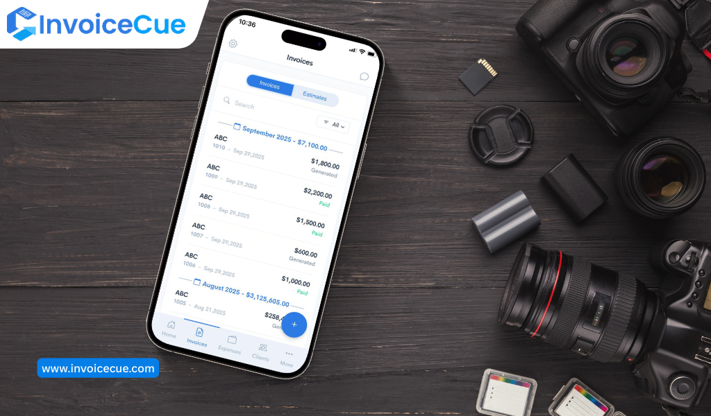 Photography Invoice App